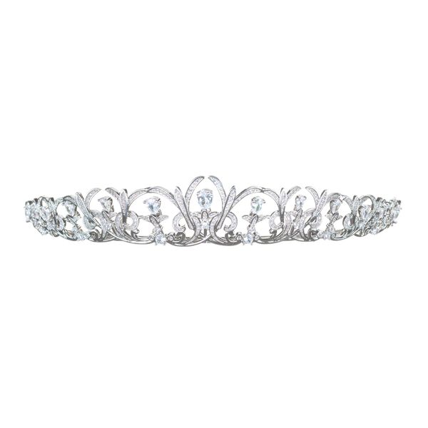 Silver Dazzle Diamanté Tiara