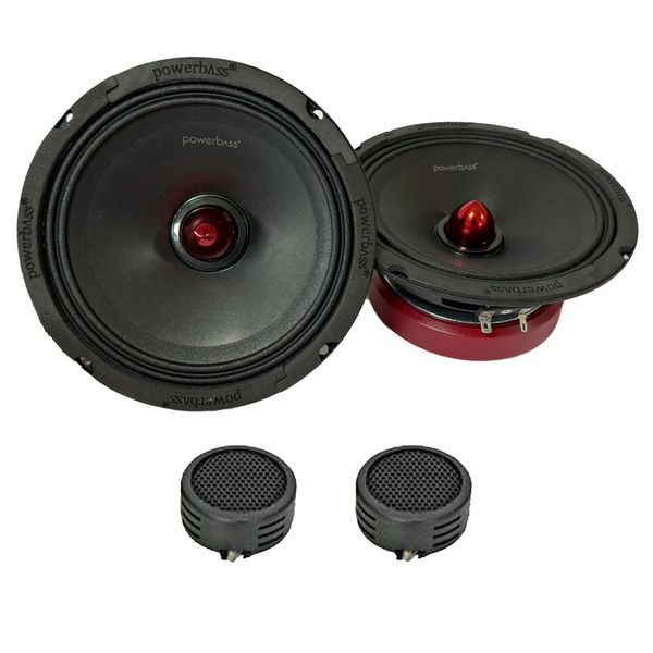 Powerbass PMID65 6" 800 Watts Midrange Speakers &amp; Evo Tweeters