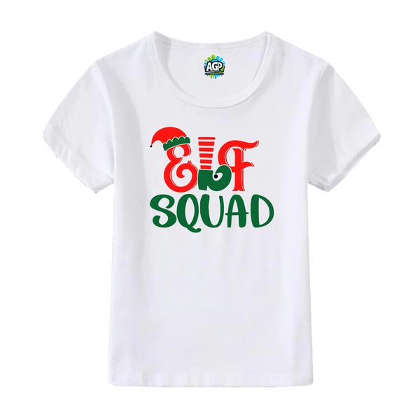 Elf Squad Christmas Festive Season Kid's T-Shirt Short Sleeve