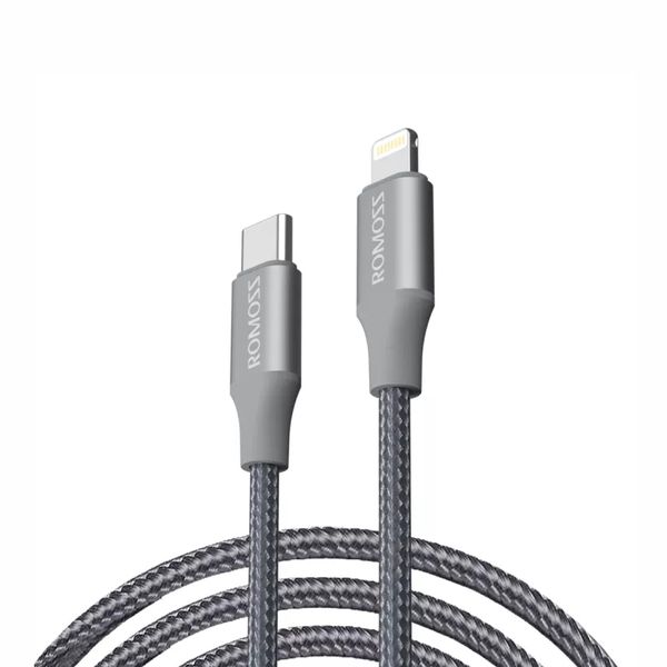 Romoss USB Type-C to Lightning 1m Data and Charging Cable – Grey