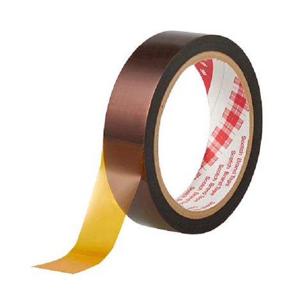 3M - 25MM Masking Tape, PI (Polyimide) Film, Amber, 50.8 mm x 32.9 m
