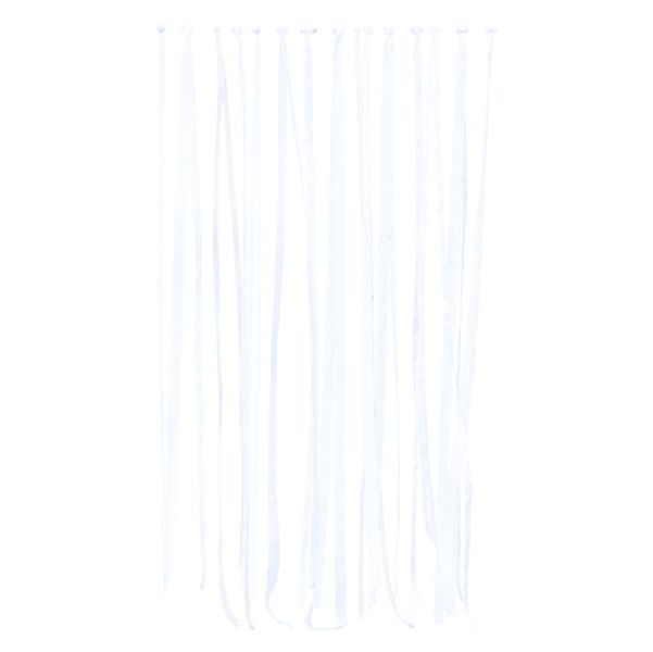 Botanical Wedding - White satin &amp; Gros Grain ribbon hanging backdrop