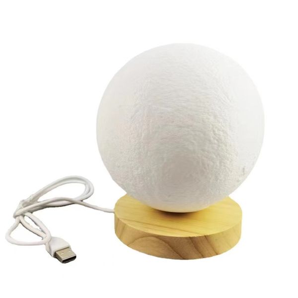 Rechargeable Multi Color Rotating Moon Lamp