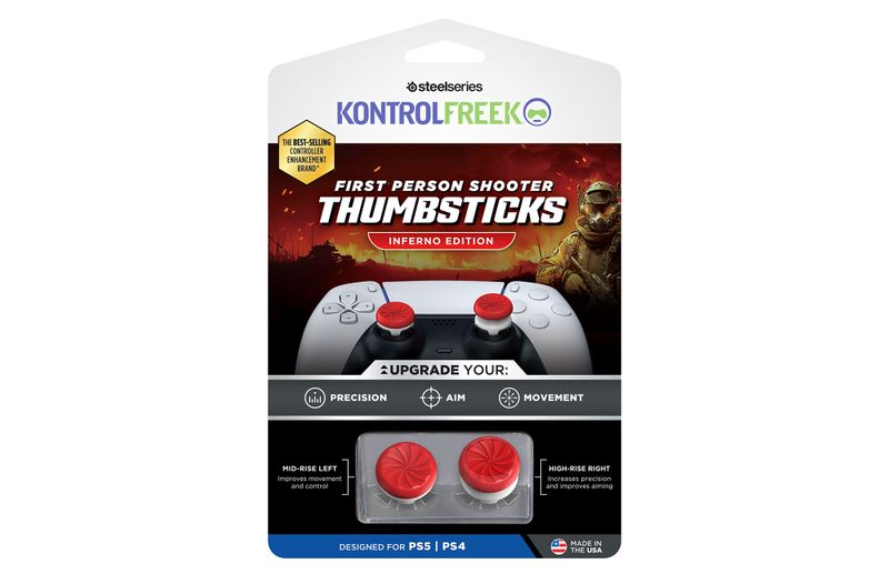 Kontrolfreek FPS Inferno Red/White Kit PS5