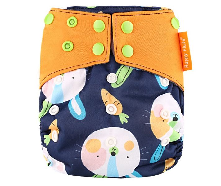 JanaS Happy Flute Cloth Baby Diaper - Bunnies