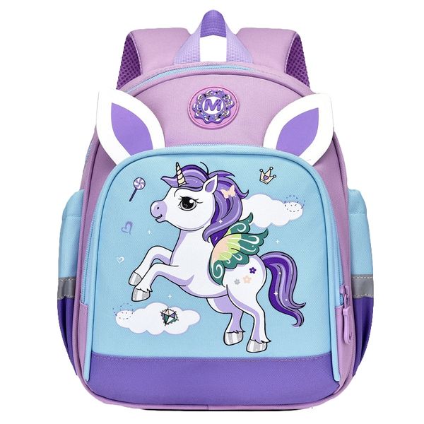 Bright Colored Kids Unicorn Themed Backpack