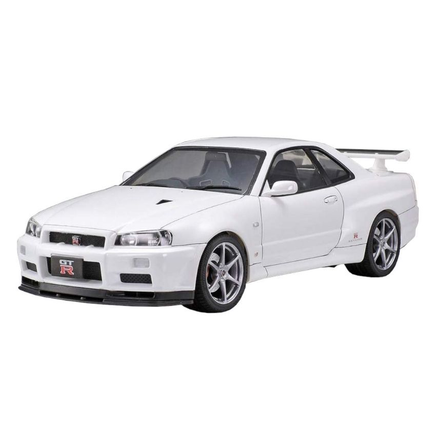 1/24 タミヤ Nissan GT-R ホワイト Tamiya 1/24 Nissan Skyline GT-R R34 V-Spec II Car Plastic Model