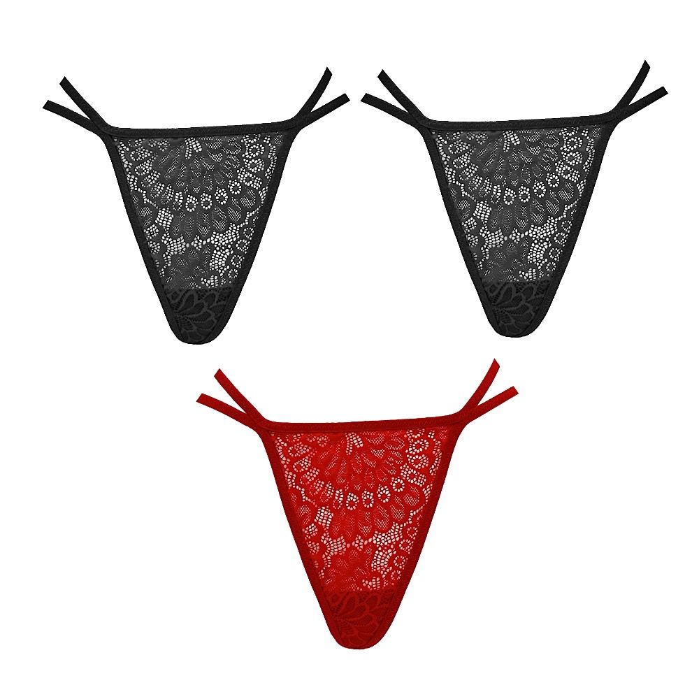 3 Pack Woman Sexy Thong - G String, Underwear - Lingerie for Women ...