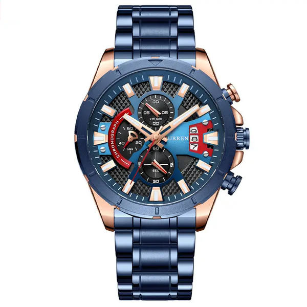 Curren - Men Stainless Steel Chronograph Sport Watch - FDC8401