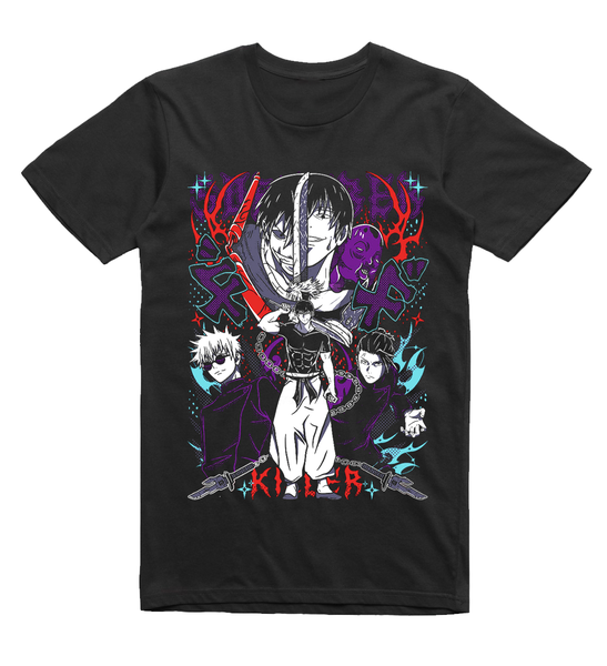Jujutsu Kaisen : Sorcerer Killer Toji vs Gojo and Geto Collage T-Shirt