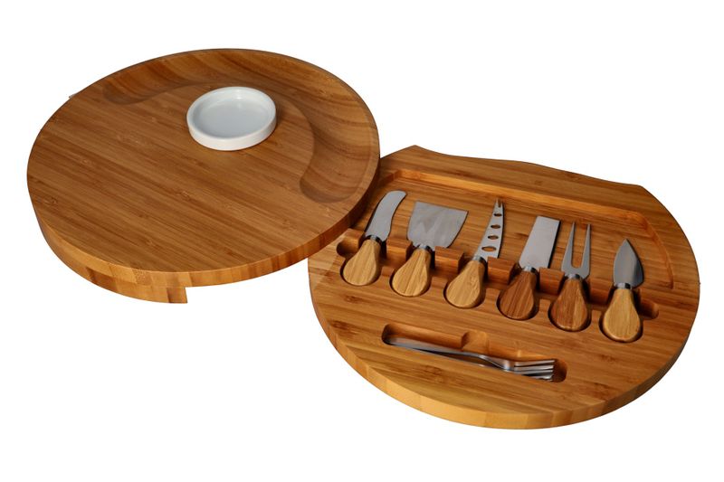 Danny Home Bamboo Cheese Serving Board 12pcs