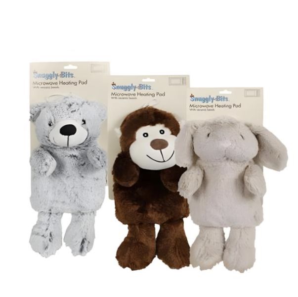 Kids Microwave Heating Pad Bears &amp; Bunnies - 3 Pack