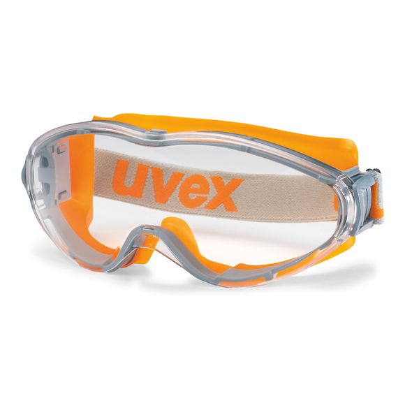 Uvex Ultrasonic Orange/ Grey Safety Goggles
