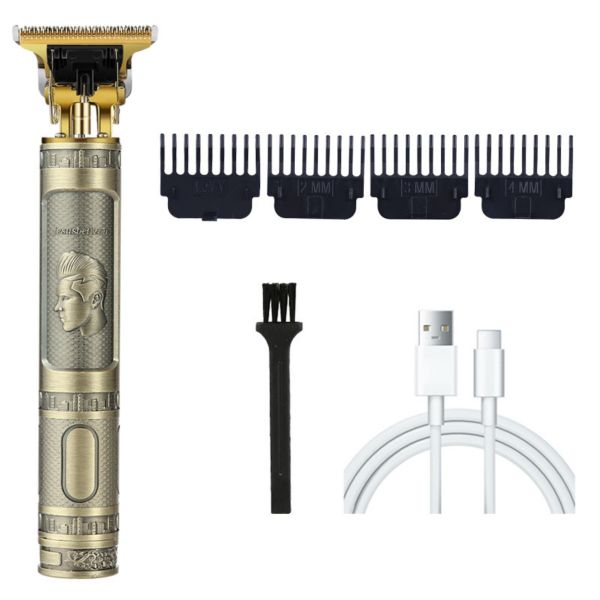 Barber Clippers Set Shaver Men Hair Clippers and Trimmers Set - Gold