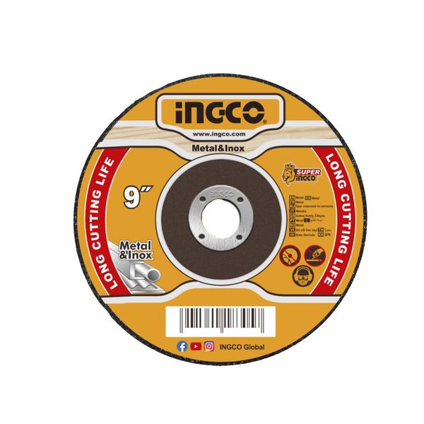 Ingco - Abrasive Metal Cutting Disc - (230 mm x 2 mm x 22.2 mm)
