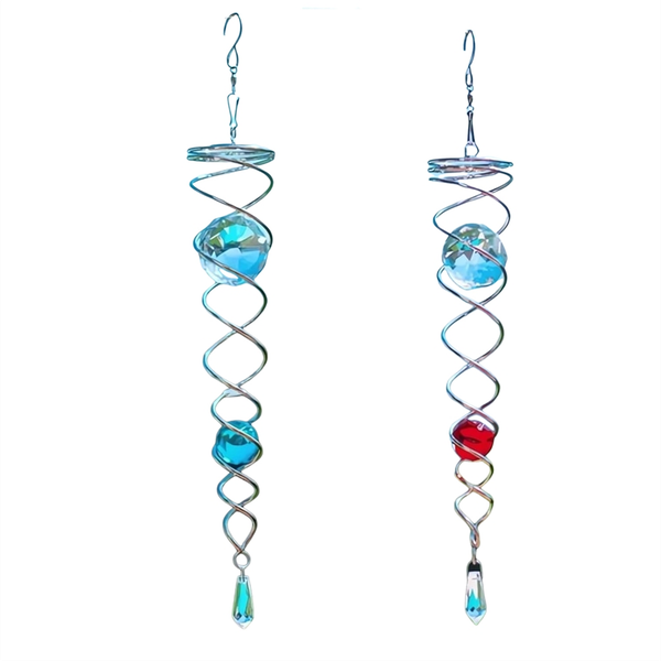 Decorative Spiral - New Gazing Ball Spiral Wind Spinner Stabilizer