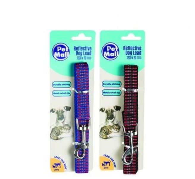 Pet Mall- 2x Reflective Dog Lead- 2x120cm