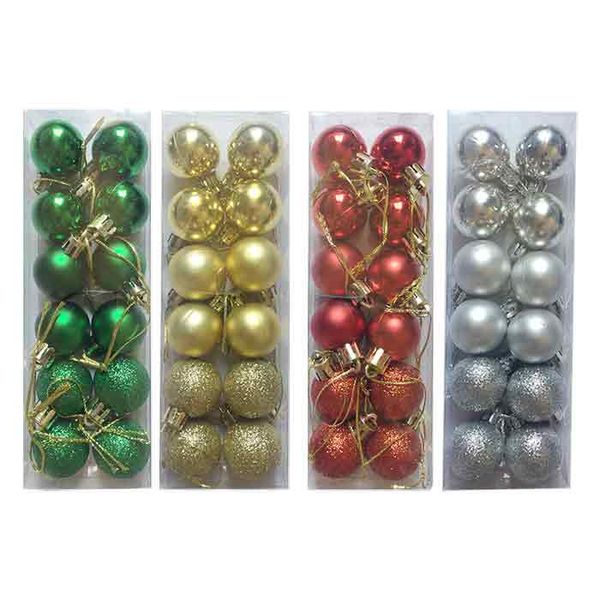Christmas Decoration Baubles | Small 25mm Diameter(4 pack)