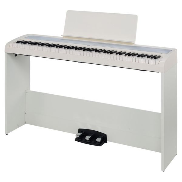 Korg B2+SP 88-Key Digital Piano with Stand and 3-Pedal System (WHITE)