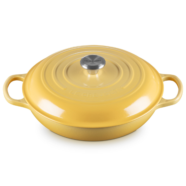 Le Creuset Signature Shallow Cast Iron Casserole - 30cm - Chamomile