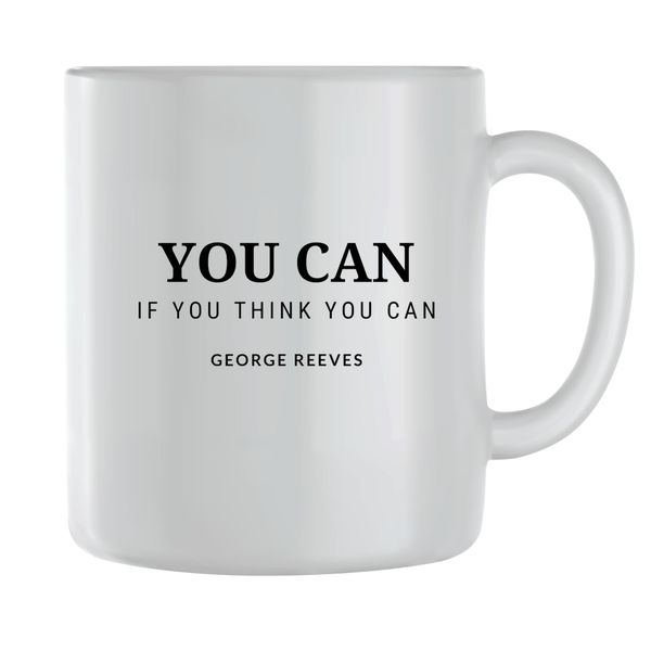 You can Coffee Mugs for Men Women Motivational Saying Graphic Quote Cup 185