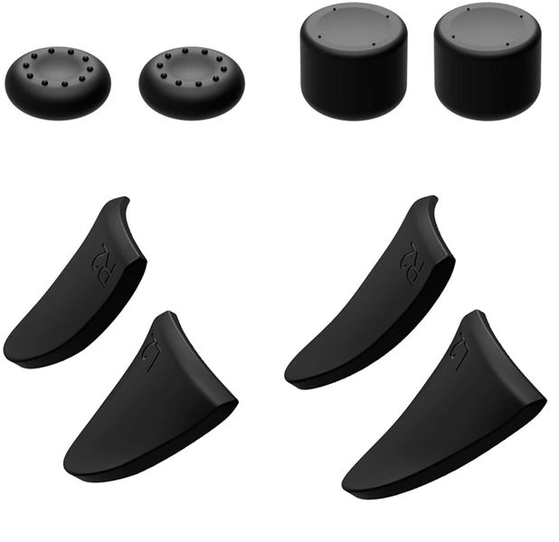 LC TECH PS5 Controller Kit,Thumb Grips,L2,R2 Trigger Extender+D-Pad Buttons