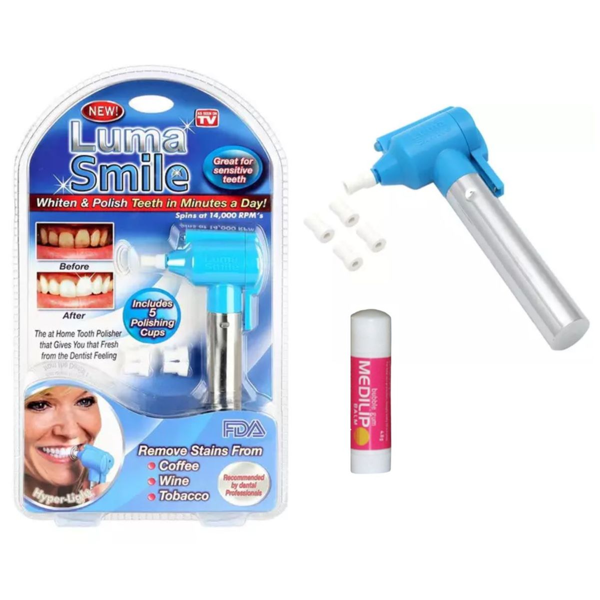 Teeth Polisher with Lip Balm | Shop Today. Get it Tomorrow! | takealot.com