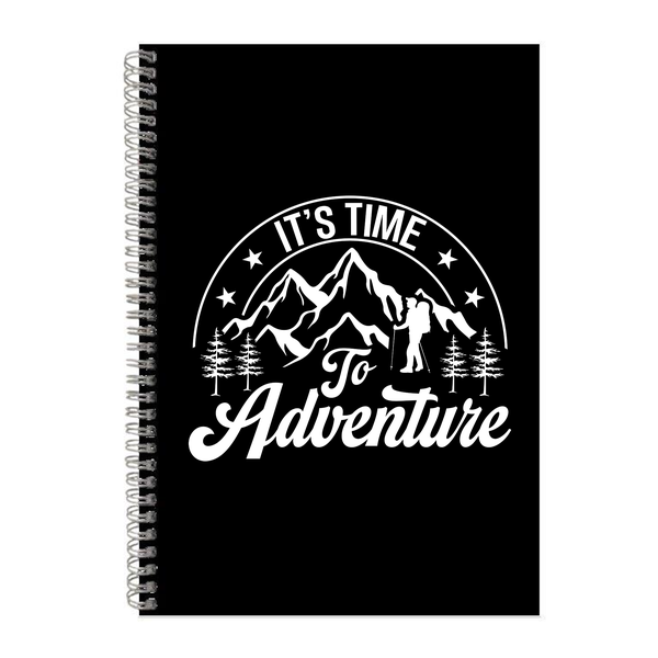 It's time A4 Notebook Pad for Adventure Lovers Trendy Graphic Present 013