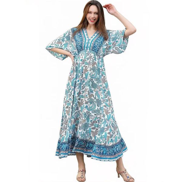 Women's Summer Bohemian Dress Beach Maxi Dress
