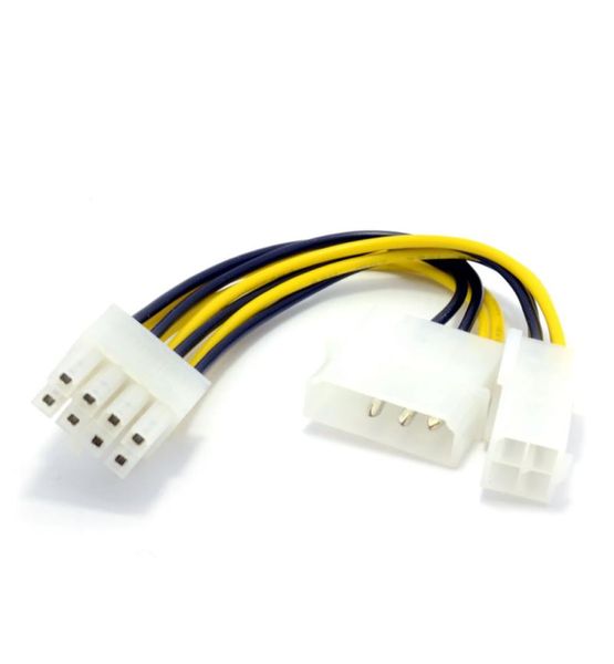 SlingTech Molex 4 PIN To 4PIN + 8PIN CPU Power Cable