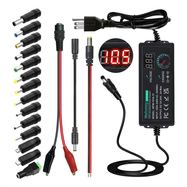 Power Supply 3V-24V 3A 72W Adjustable Variable 3V 5V 6V 9V 12V 18V 20V 24V