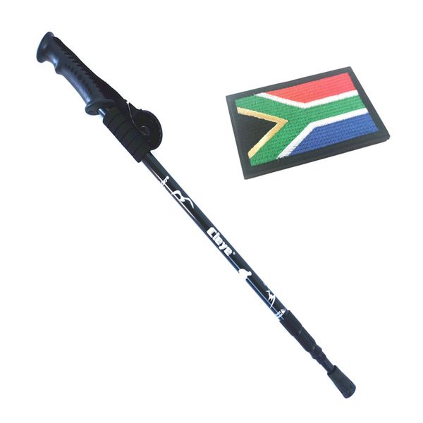 Hiking Stick Trekking Pole Ultra Light Aluminium Extendable + SA Patch