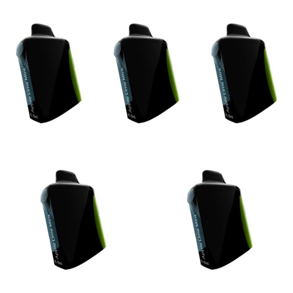 Bewolk XL 10000 Puffs Disposable POD 20 MG - Apple Lime Mint (Pack of 5)