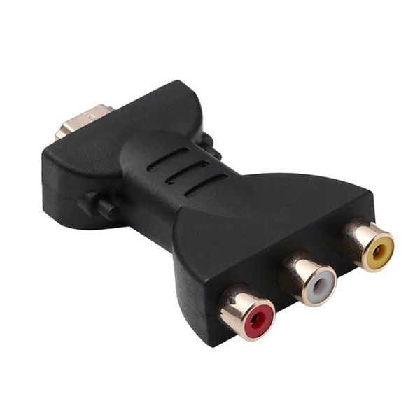 Hdmi-Compatible To 3 Rgb Rca Video Audio Adapters Component Connector