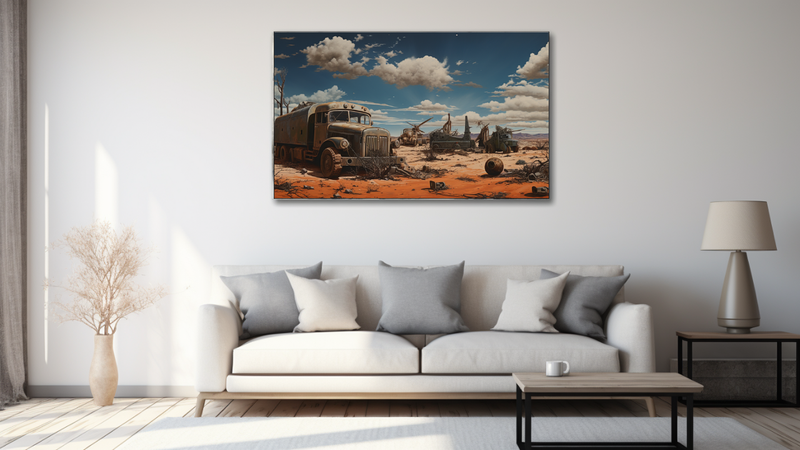 Canvas Wall Art - Obsolete Odyssey Abstract - HD0542