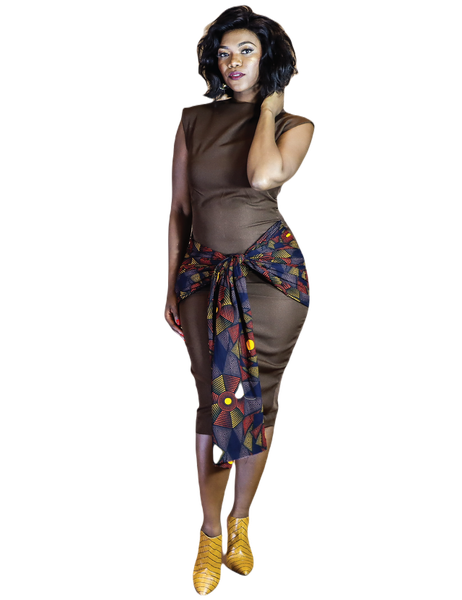Africa Fashion House Dercia Benzima Flap Wrap