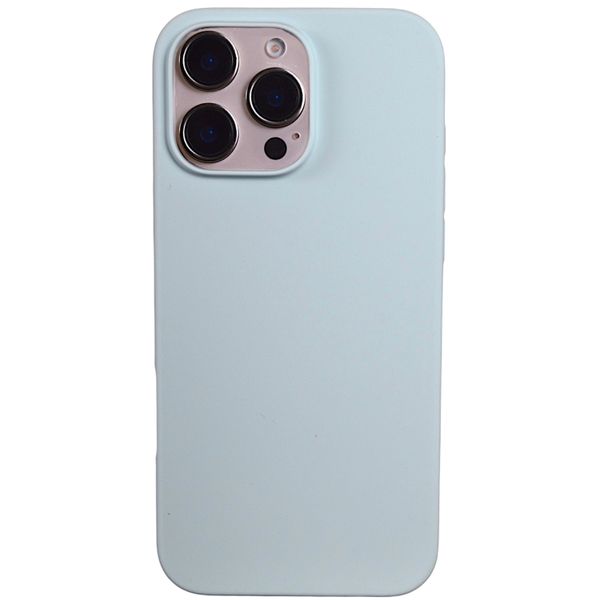 Solid Phone Case Compatible With Iphone 16 Pro - Pastel Blue