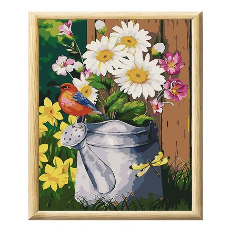 Iconix Adult Paint by Numbers with Frame - Garden Goodness