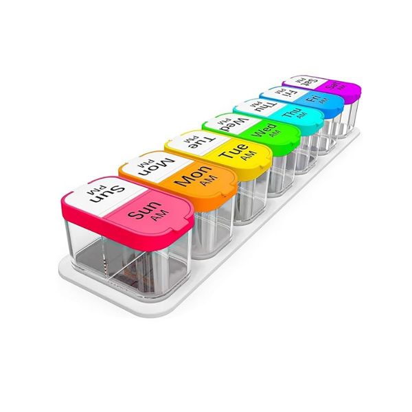 Extra Large Weekly Pill Organizer Box Portable Medicine Dispenser for Home