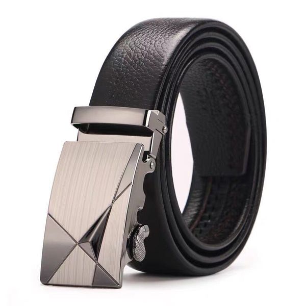 Men Business Belt Automatic Buckle Adjustable Length Holiday Gift Box Set