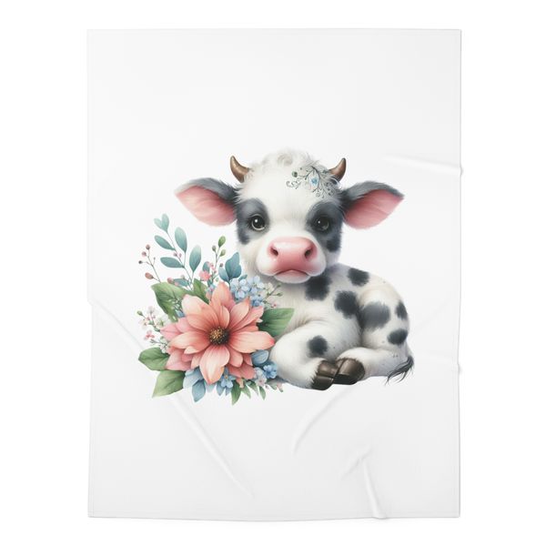 Cute Cow 6 Fleece Blanket 70x100cm