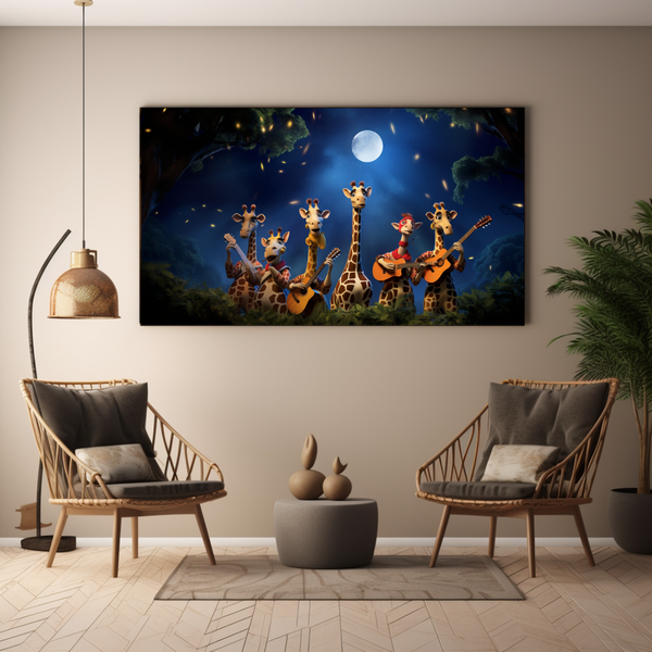 Canvas Wall Art - Girafe Glee Club - BK0095