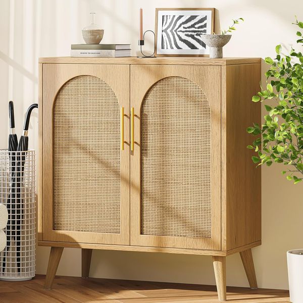 Storage Cabinet Side Table Buffet Shelves Credenza Kitchen Office Table