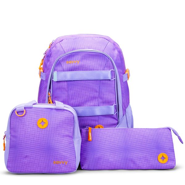 Savvy - Large Orthopaedic Backpack School Bag 3-Piece Set
