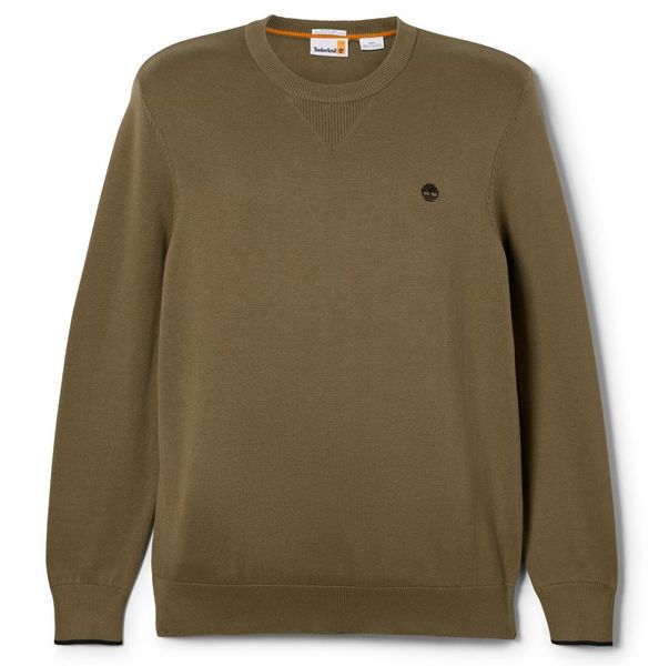 Timberland Williams River Crewneck Men Green Cotton Regular Pullover