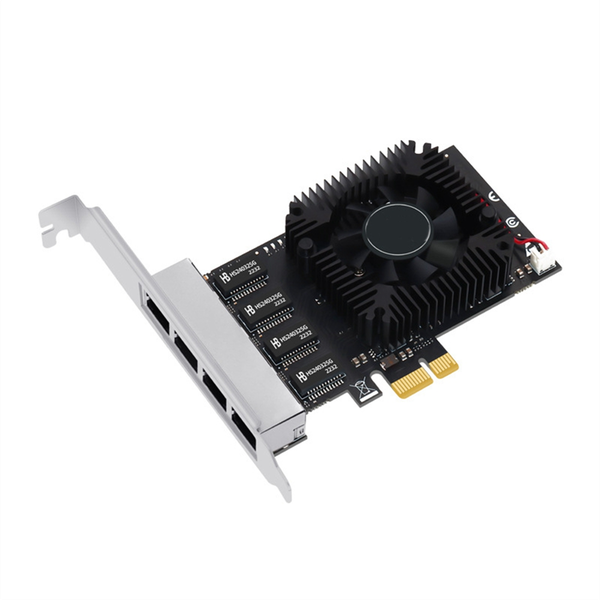 4 Port PCIE POE Network Card Gigabit Industrial Ethernet Converter