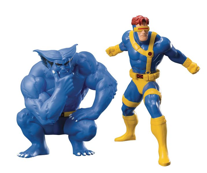 Marvel Cyclops &amp; Beast 2 Pack Artfx+ Statue