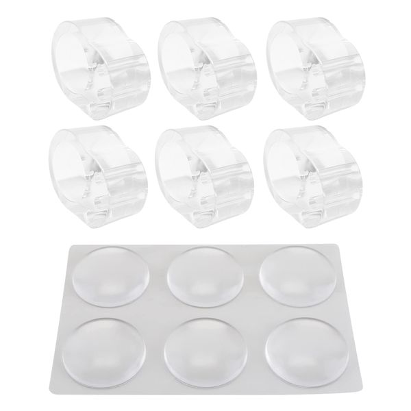 12 Pieces Door Handle Wall Protectors Set Safety Stickers Handle Guards