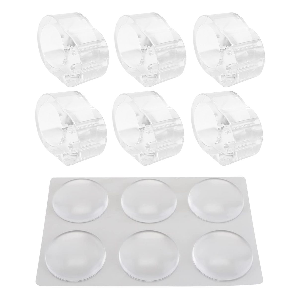 12 Pieces Door Handle Wall Protectors Set Safety Stickers Handle Guards