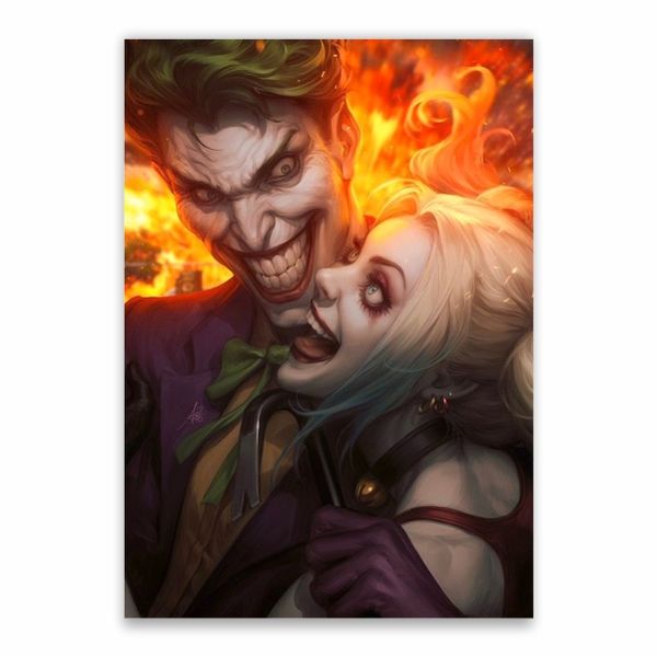 Joker And Harley Quinn Poster - A1